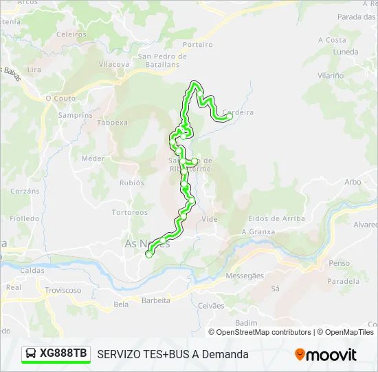 XG888TB Bus Line Map