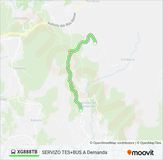 XG888TB Bus Line Map