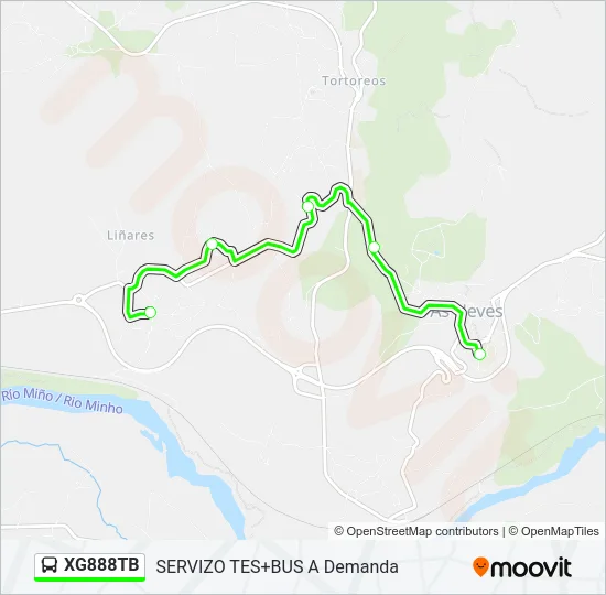 XG888TB Bus Line Map