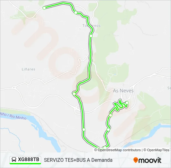 XG888TB Bus Line Map