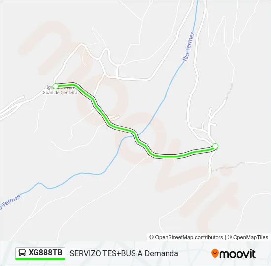 XG888TB Bus Line Map