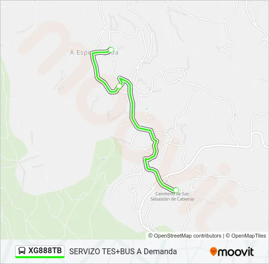 XG888TB Bus Line Map