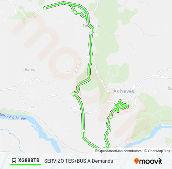 XG888TB Bus Line Map