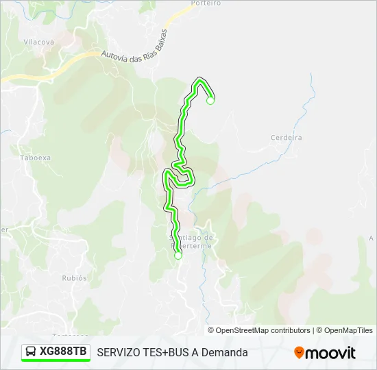 XG888TB Bus Line Map