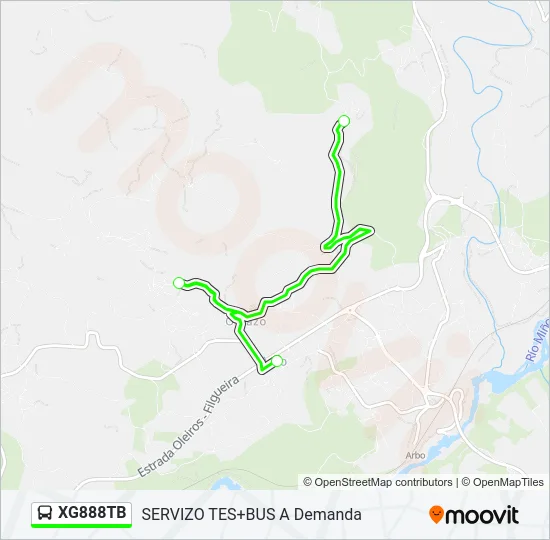 XG888TB Bus Line Map