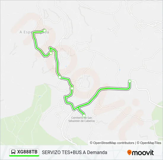 XG888TB Bus Line Map