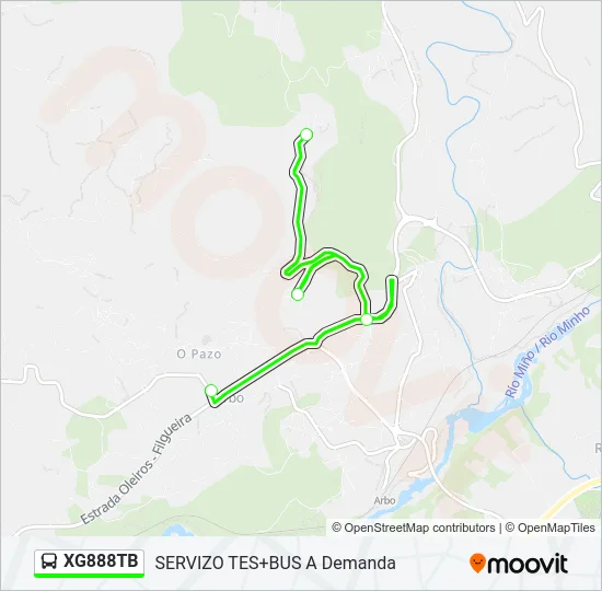 XG888TB Bus Line Map