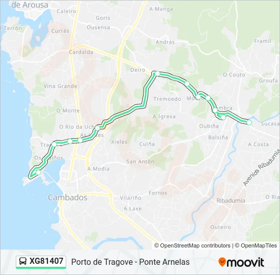 XG81407 Bus Line Map