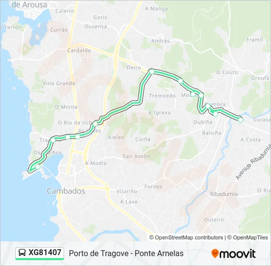 XG81407 Bus Line Map