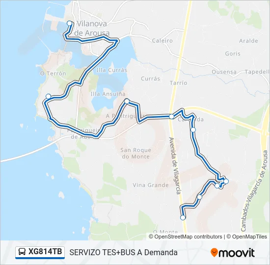 XG814TB Bus Line Map