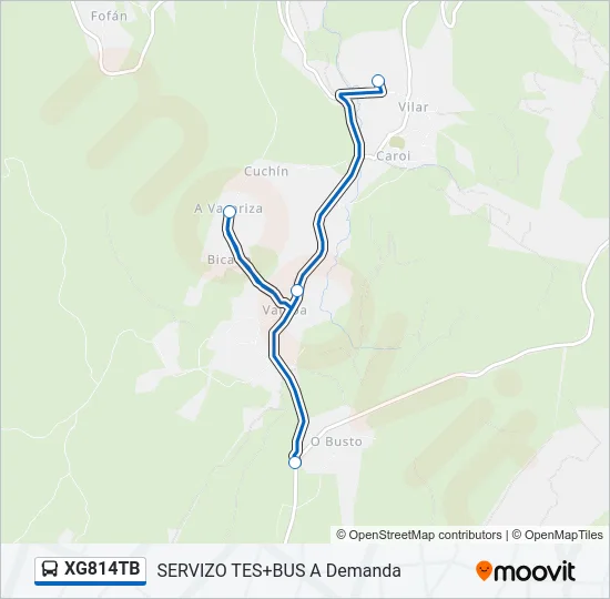 XG814TB Bus Line Map