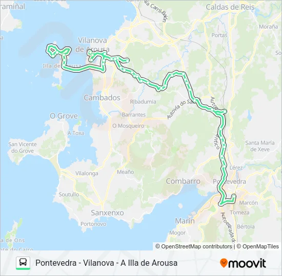 XG81405/6 Bus Line Map