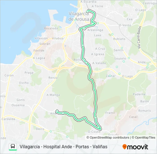 XG81401/04 Bus Line Map