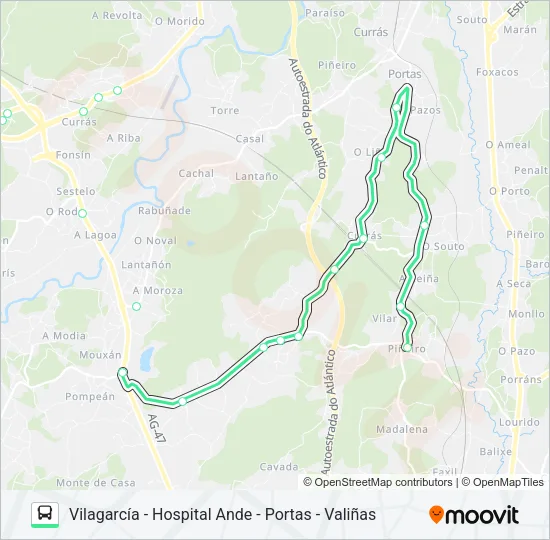 XG81401/04 Bus Line Map