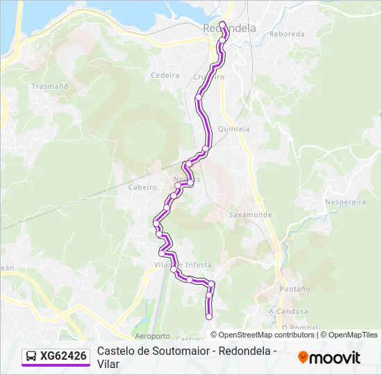 XG62426 Bus Line Map