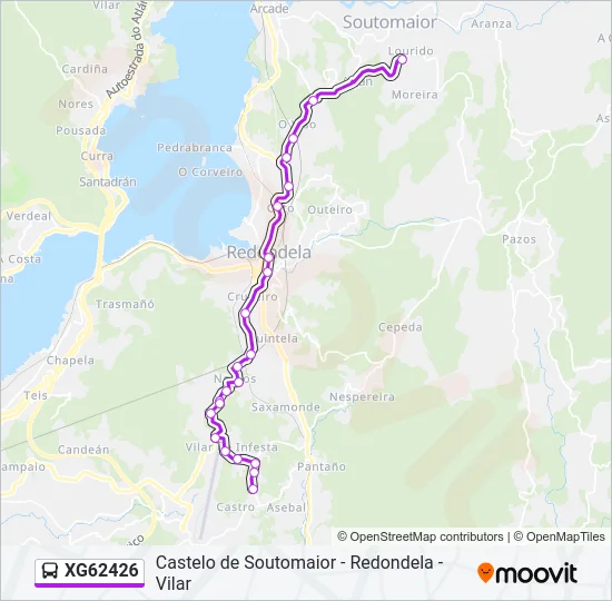 XG62426 Bus Line Map
