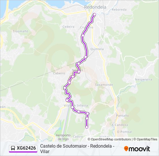 XG62426 bus Mapa de línia