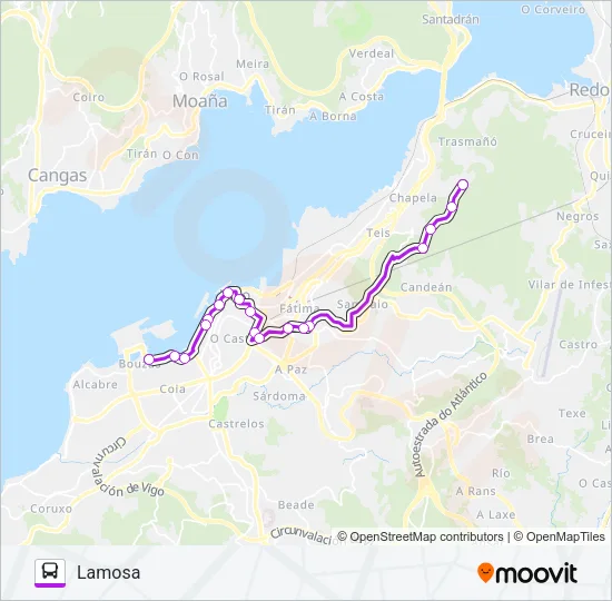 XG62433/34 Bus Line Map