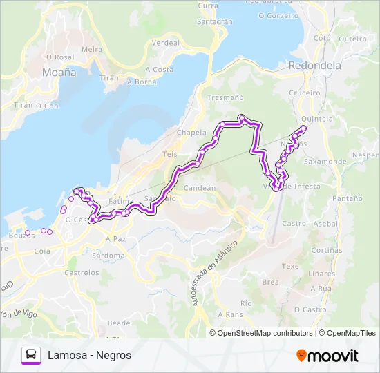 XG62433/34 Bus Line Map