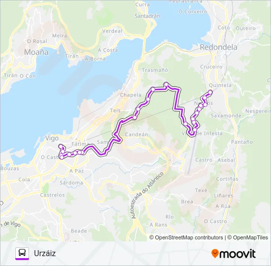 XG62433/34 Bus Line Map