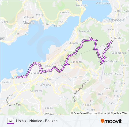 Mapa de XG62433/34 de autobús