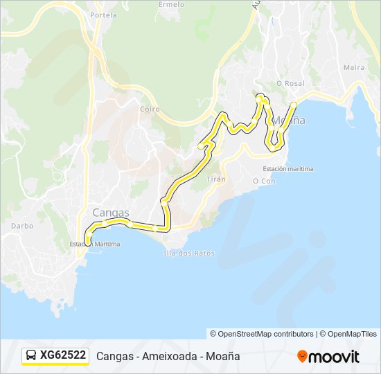 XG62522 bus Line Map