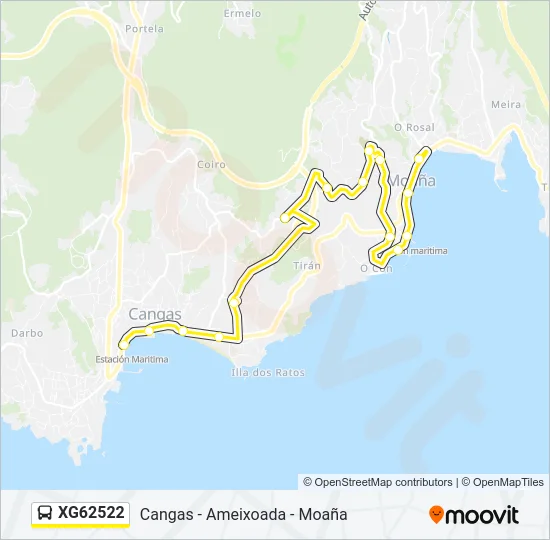 XG62522 Bus Line Map