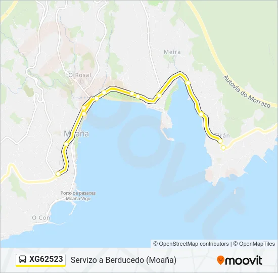 XG62523 Bus Line Map