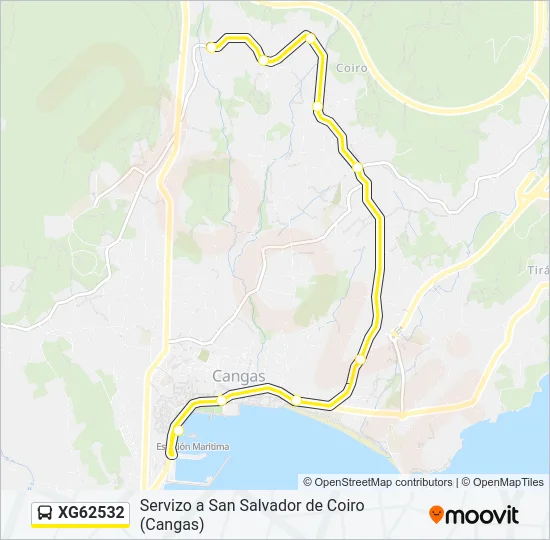 XG62532 Bus Line Map