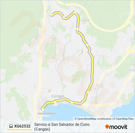XG62532 Bus Line Map