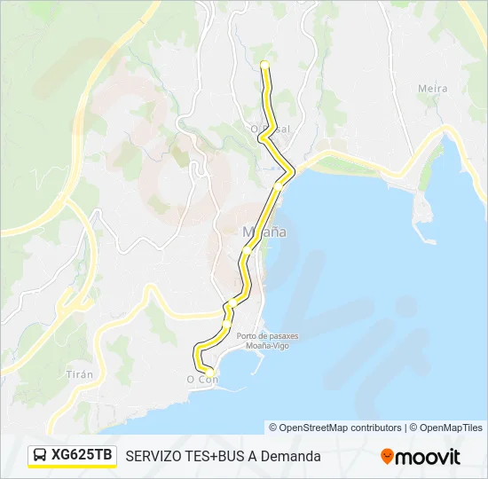 XG625TB Bus Line Map