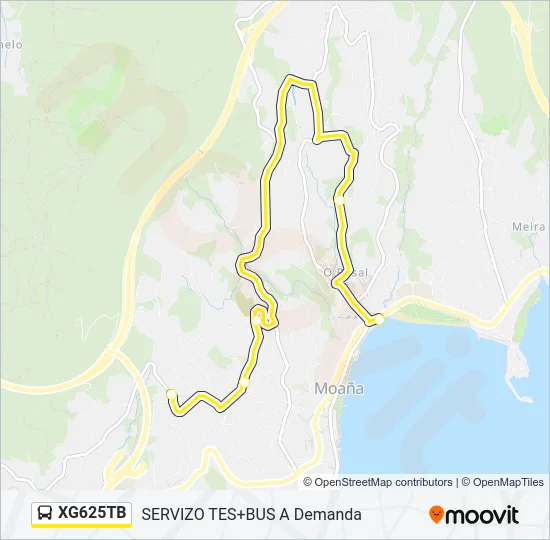XG625TB Bus Line Map