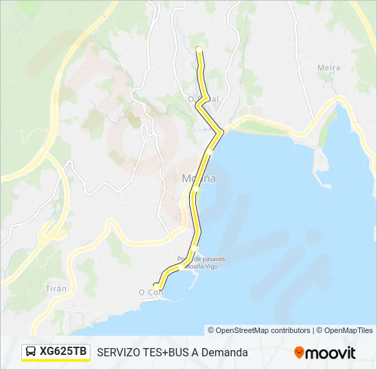 XG625TB Bus Line Map