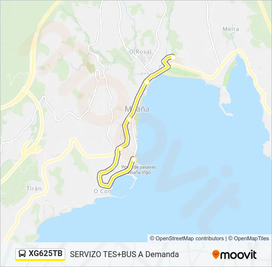 XG625TB Bus Line Map