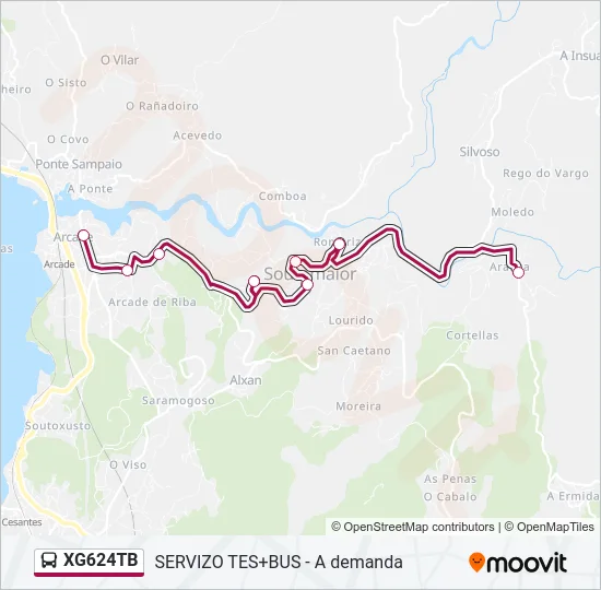 XG624TB Bus Line Map
