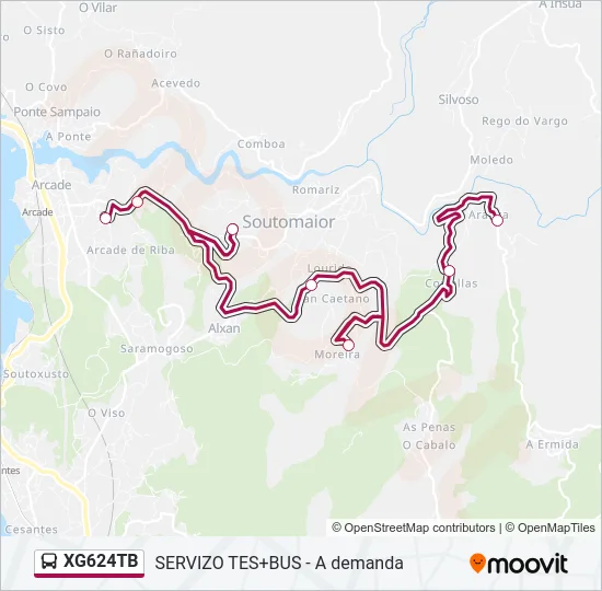XG624TB Bus Line Map