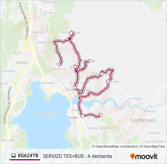 XG624TB Bus Line Map