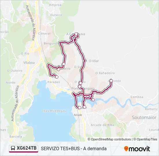 XG624TB Bus Line Map