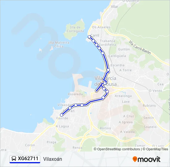 XG62711 Bus Line Map