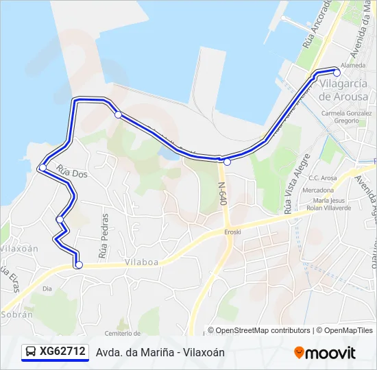 XG62712 Bus Line Map