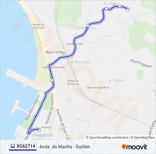 XG62714 bus Line Map