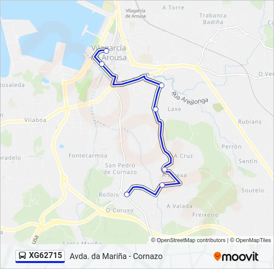 XG62715 Bus Line Map