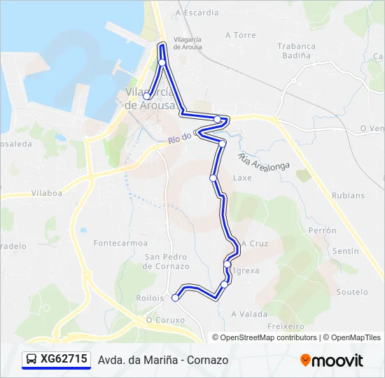 XG62715 Bus Line Map