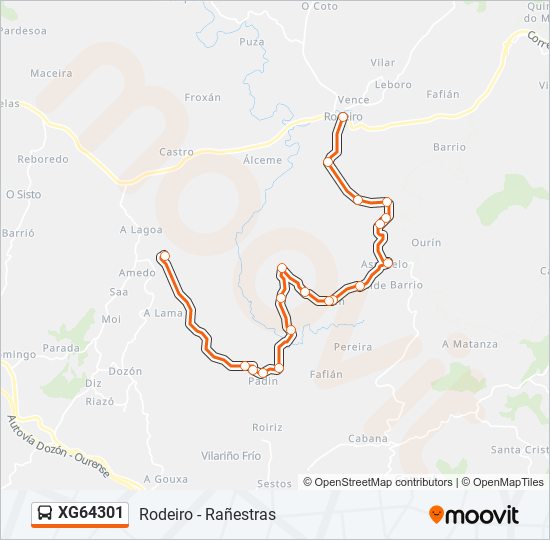 XG64301 bus Line Map