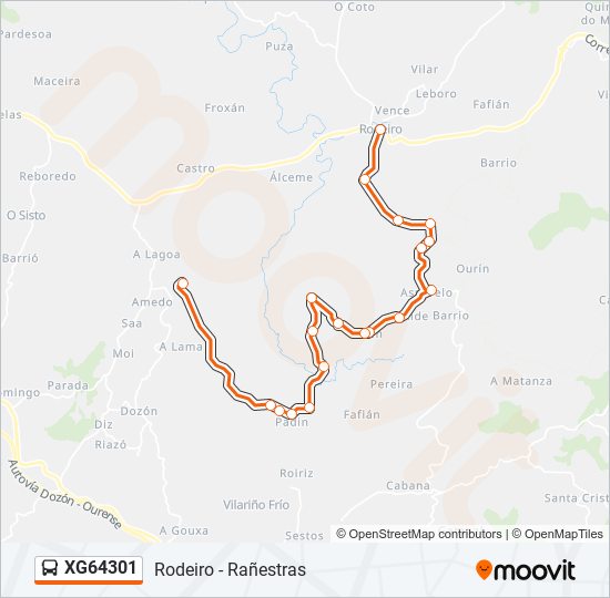 XG64301 bus Line Map