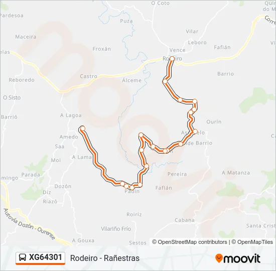 XG64301 Bus Line Map