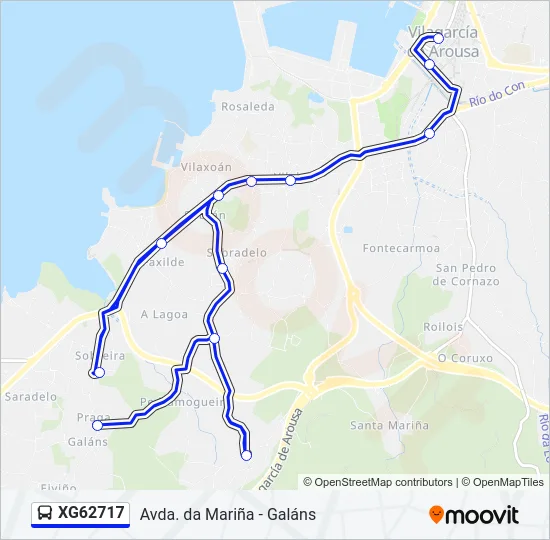 XG62717 Bus Line Map