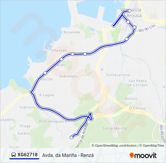 XG62718 Bus Line Map