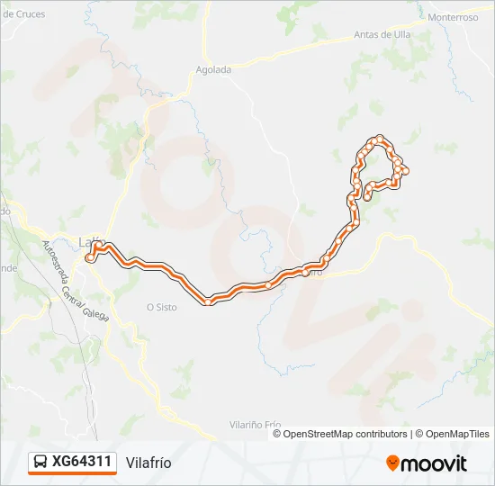 XG64311 Bus Line Map