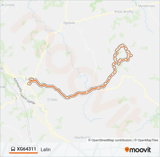 XG64311 Bus Line Map